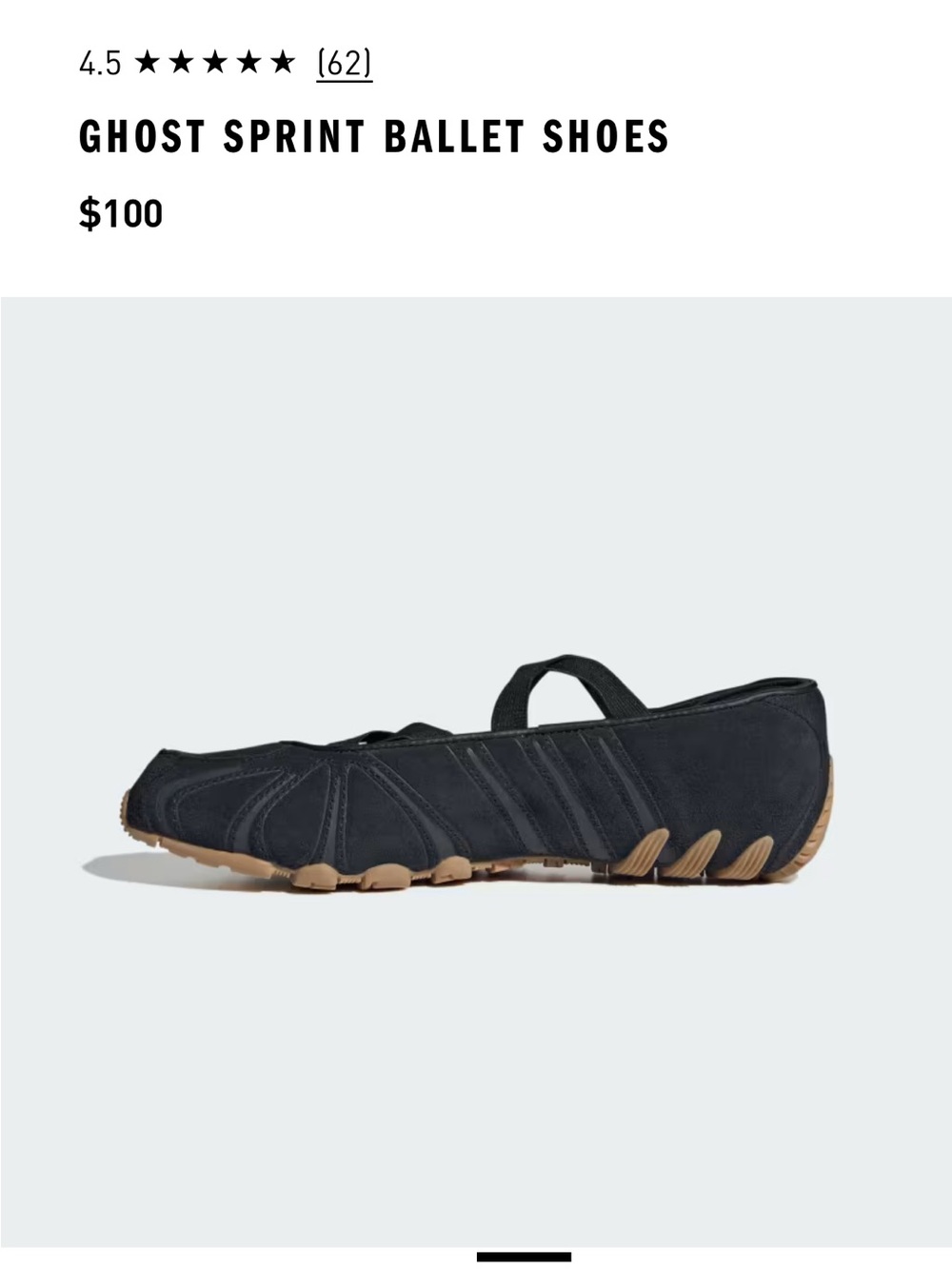 adidas Ghost Sprint Ballet Shoes - BRAND NEW NO TAGS - Picture 6 of 10